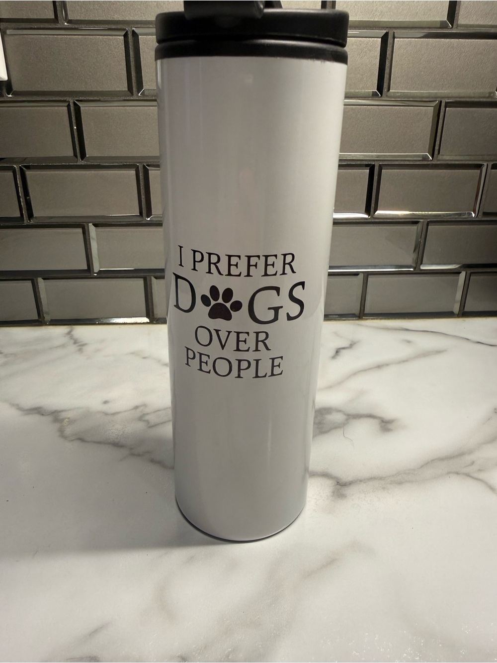White Travel Tumbler